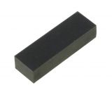 Rubber foot, 16x5x3.6mm, universal, black, self-adhesive