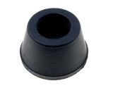 Rubber foot, ф11.5x7.4mm, for loudspeaker, opening 3mm, black