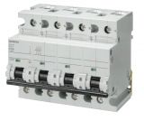 Автоматичен прекъсвач, 4P, 80A, D крива, 400VAC, DIN шина, 5SP4480-8, Siemens