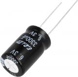 Electrolytic capacitor 3300uF, 6.3V, THT, 12.5x20mm