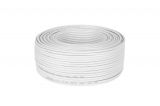 Coaxial cable, RG59 1x0.5mm2, copper, white, Cabletech