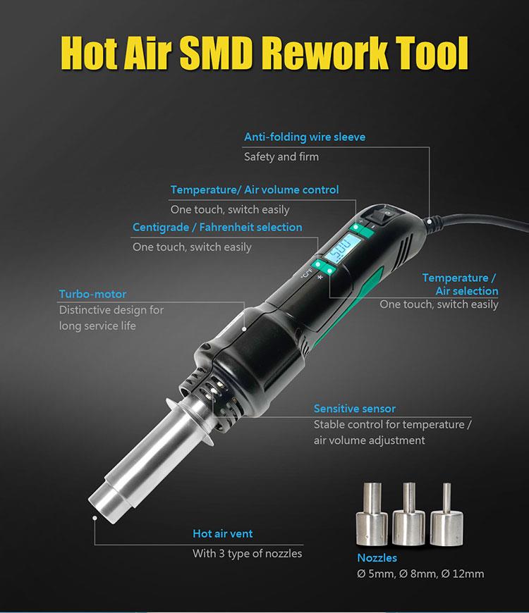 Пистолет за разпояване на SMD