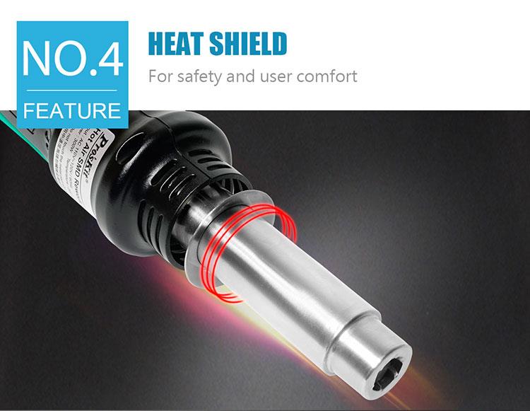 Пистолет за горещ въздух, 300W, 230VAC, 200~500°C, SS-602B, PRO'S KIT