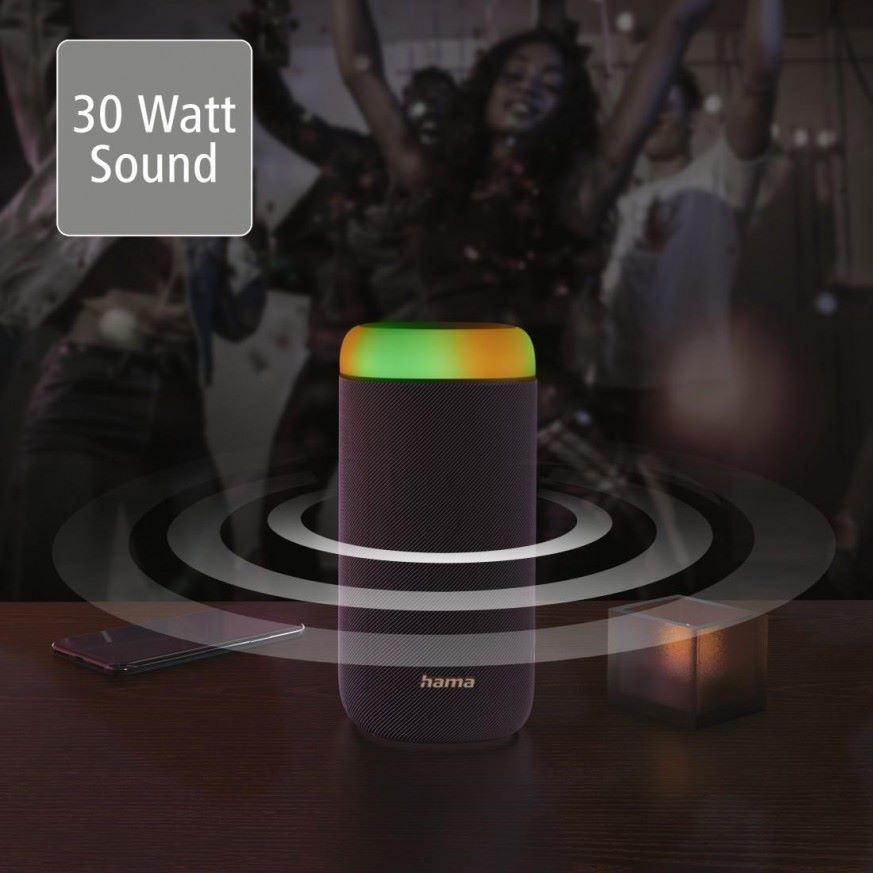 Водоустойчива Bluetooth колонка Hama, Shine 2.0, портативна, 30W, 2000mAh