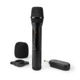 Microphone MPWL200BK, wireless, 6.3mm, 70Hz-13kHz, Nedis