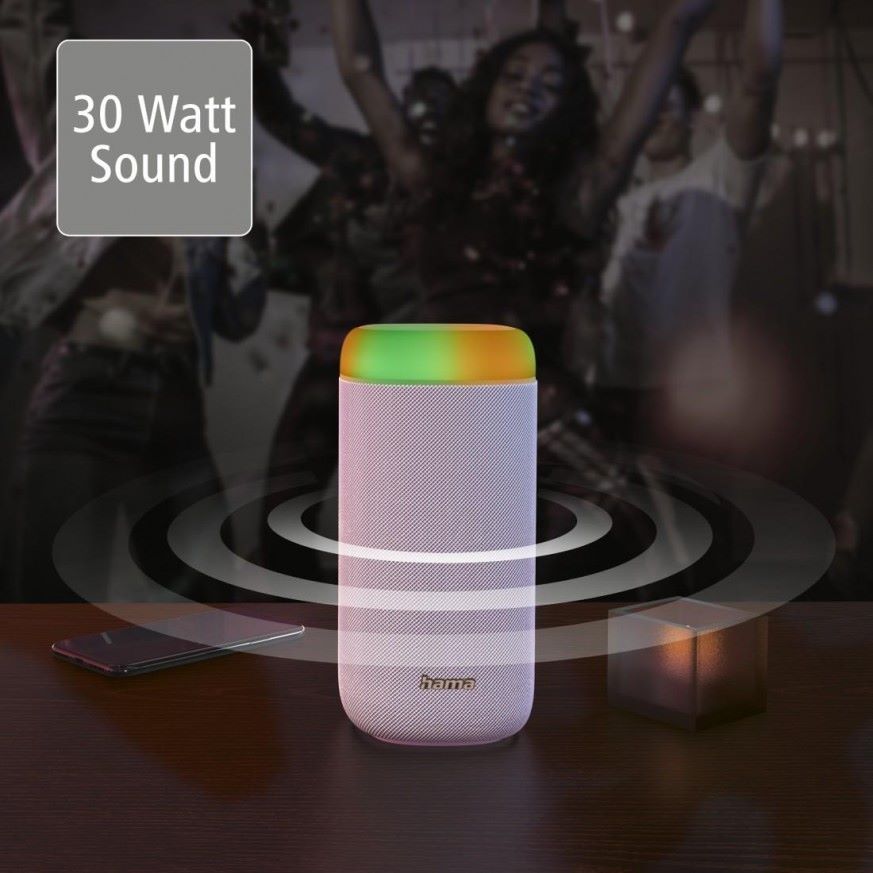 Водоустойчива Bluetooth колонка Hama, Shine 2.0, портативна, 30W, 2000mAh