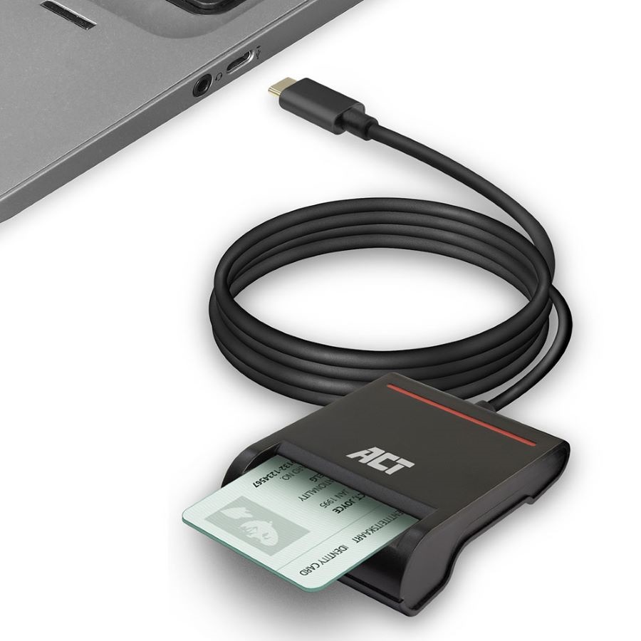 Четец на smart карти, USB-A, 1m, AC6015, Act