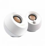 Speakers PEBBLE 2.0 WH, for computer, 4,4W, USB, white, Creative