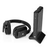 Безжични слушалки HPRF321BK, обхват 25m, черни - 4
