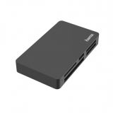 Четец на всички стандартни формати карти, вграден USB 3.0, 5V/0.9A, HAMA 156084
