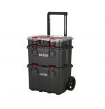 Куфар, за инструменти, три части, с колела, 510x340x700mm, пластмаса, KETER