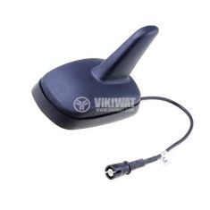 Antenna Corta Lampa 18 Cm AM/FM/GPS Per Alfa, Fiat, Lancia, Jeep, Base Rettangolare 6mm C40189