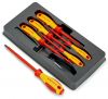 Set of 6 insulated screwdrivers, straight and cross, 1000V, KNIPEX
 - 2