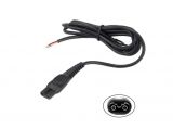 Power supply cable, 2x0.75mm2, 1,2m, two-pole, black, PVC, 13~15VDC