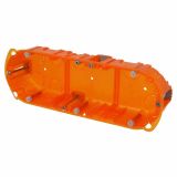 Flush mounting box, 3x2M, for plasterboard walls, 40mm, LEGRAND 80103