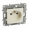 Електрически контакт 16A 250V крем за вграждане френски 764627
