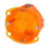 Flush mounting box, 1-gang, for plasterboard walls, 40mm, Batibox, 80101, Legrand
