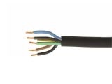 Cable, instalation, 5х1mm2, copper, flexible, black, H07RN-F