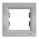 Single frame, 1-gang, aluminium color, ABS, EPH5800161