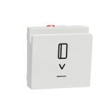 Електрически ключ за карта, 10A, 230VAC, за вграждане, бял, NU328318