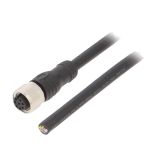 Sensor cable M12-C63 6M, 8pins, straight connector, 6m, M12mm