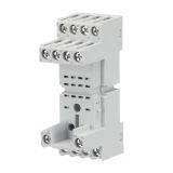 Relay socket CR-M4SS (1SVR405651R3000), 14pin, 7A/230VAC, ABB