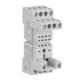 Relay socket CR-M2SS (1SVR405651R1000), 14pin, 7A/230VAC, ABB