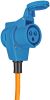 Extension cord with CEE plug and CEE/shuko socket, 230V/16A, 1.5m, 3x2.5mm2, IP44, orange, Brennenstuhl, 1132920525
 - 2