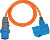 Extension cord with CEE plug and CEE/shuko socket, 230V/16A, 1.5m, 3x2.5mm2, IP44, orange, Brennenstuhl, 1132920525
 - 1