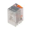 Electromagnetic relay DPDT, coil 110VAC, contacts current max 12A