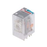 Electromagnetic relay interface, 1SVR405613R8000 (CR-M110DC4), with coil 110VDC, 6A, 250VAC, 4PDT-4xNO+4xNC