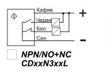 Капацитивен датчик, CD30N32L, 10-30 VDC, NPN, NO+NC, М30x80mm, 15mm, неекраниран - 2 - Викиват Капацитивен датчик, CD30N32L, 10-30 VDC, NPN, NO+NC, М30x80mm, 15mm, неекраниран - 2