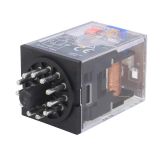 Relay electromagnetic MKS3PI-5 DC24, coil 24VDC, 250VAC/10A, 3PDT 3NO +3 NC