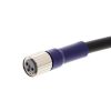Connector M8 female 3pin straight 30V 5m cable 