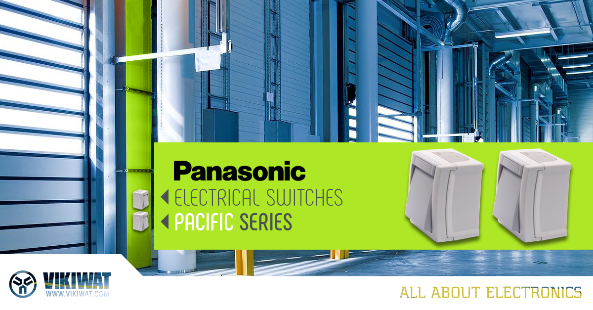 One-way switch, single, 10A, white, IP54, Pacific, WPTC4001-2WH