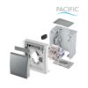 Електрически ключ, единичен, бял, Pacific, сх. 1, WPTC4001-2WH - 2