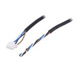 Cable for sensor, CN-14A, 4pin, straight, 24VDC, 3m, CN-14A-R-C3