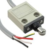 Limit switch D4C-1232, SPDT-NO+NC, 2A/250VAC, non-retaining, pin and pulley