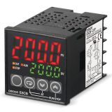 Thermostat, -200~1700 °C, 230VAC, 2xLED display, E5CB-Q1TCD 24AC/DC, 24VAC/VDC