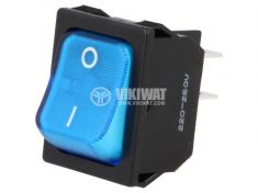 Rocker switch 2-position blue SCI ON-OFF - VIKIWAT