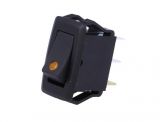 Rocker switch, 2-position, OFF-(ON), 16A/12VDC, hole size 19.8x13mm, IP65