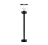 Garden lamp Paris, E27, IP54, black, ф175x800mm, BG43-03302, BRAYTRON