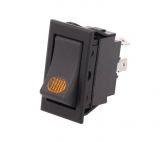 Rocker switch, 2-position, ON-OFF, 20A/12VDC, hole size 21.2x37.9mm, IP65