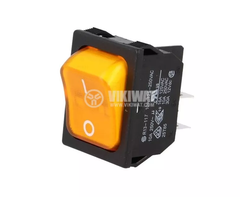 Interrupteur à Bascule 2 Broches 10A 250V - Pour Lampe Halogène, Remplace Zing Ear Ze-200