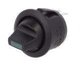 Button switch, rotary, ON-OFF, hole 20.2mm, 20A/12VDC, SPST
