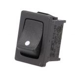 Rocker switch, 2-position, OFF-(ON), 10A/250VAC, hole size 19.4x13mm, IP65