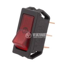 Rocker switch 2-position red SCI R13-249B-01-BR - VIKIWAT