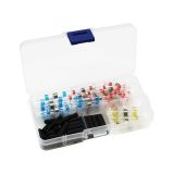 Box with heat shrink tube, with tin, 100pcs., ф0.5~12mm, 2:1, multicolor