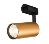LED tracklight, rail mount, 35W, ф60x175, GU10, gold, IP20, BH04-00606