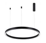 LED ceiling light, hanging, LINA, 45W, 230VAC,4520lm, 3in1 colors, IP20, ф800x1400mm, BH16-09281, circle